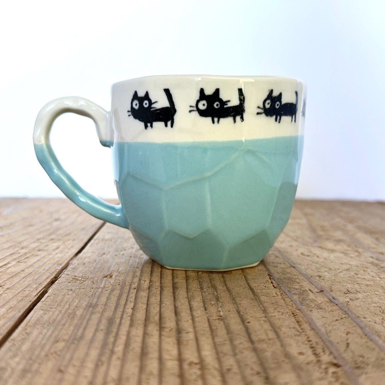 BLUE CHICKPEA (THE CAT) - MINOYAKI TEACUPS | 290ML - O - FIVE RARE TEA BAR